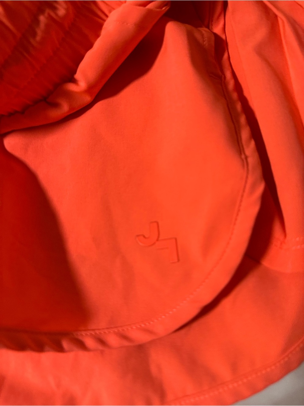 JoyLab Neon Coral Athletic Shorts with Side Pleats - Picture 2 of 3